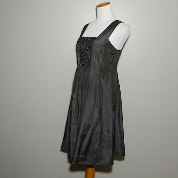 Eileen Fisher Silk Dress Habutai Squares - Picture 2 of 8